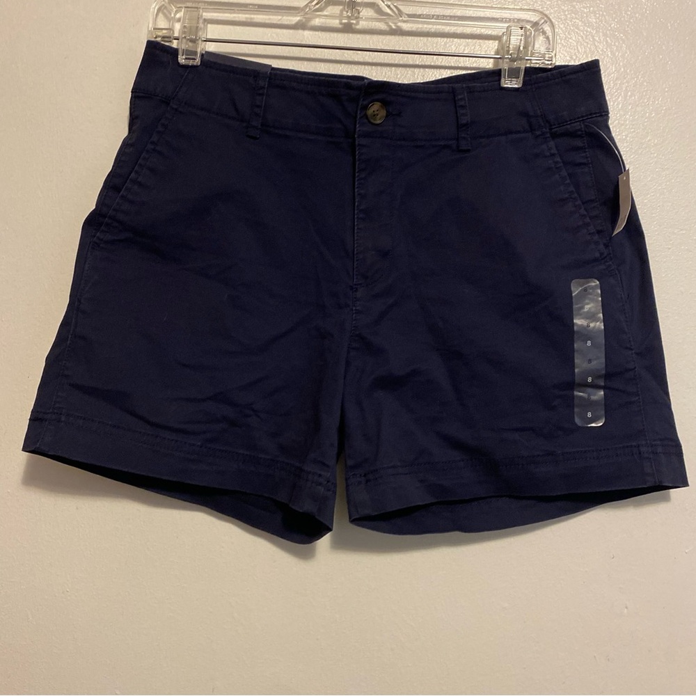 GAP Blue Mid Rise Classic Casual Style Womens Size 8 New 5” Short Stretch